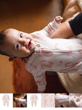 NEW Burt’s Bees Baby Organic Cotton 6-9 months ballet
